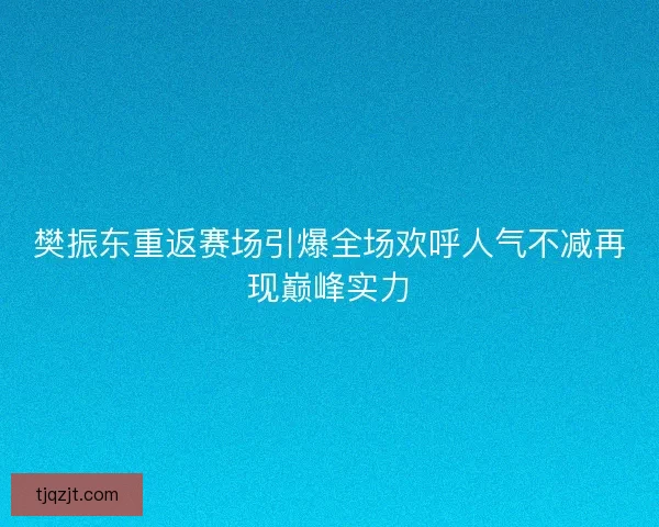 樊振东重返赛场引爆全场欢呼人气不减再现巅峰实力